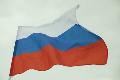 Flag of russia. symbol of russian federation. combination of white blue and red. 