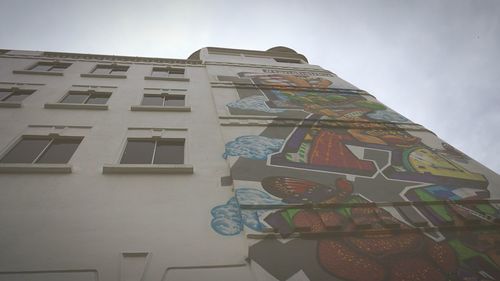 Low angle view of built structure against sky