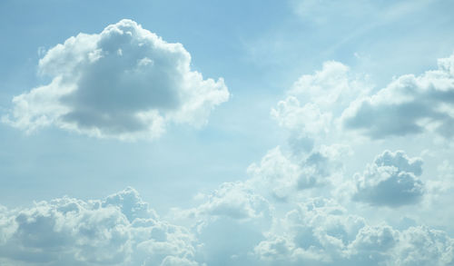 Low angle view of clouds in sky