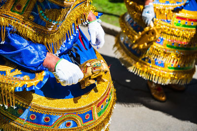 Hands of a beautiful carnival queen in the yearly carnival in hammarkullen, sweden