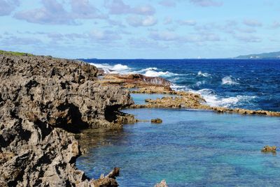 Scenic view of sea against sky