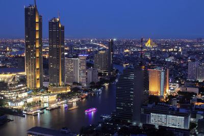 Bangkok metropolis in the night thailand southeast asia
