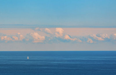 Lefkada seascape with catamaran and turquoise waters