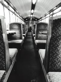 Interior of bus