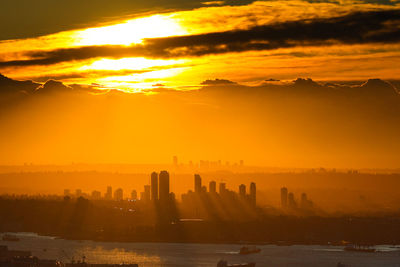 Stunning sunlight on land