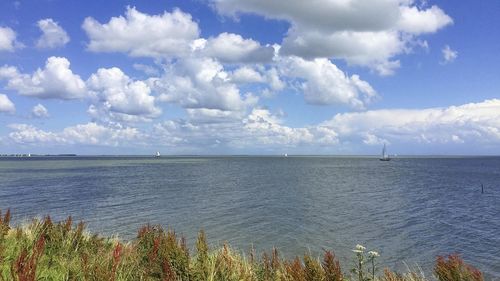 Scenic view of sea against sky