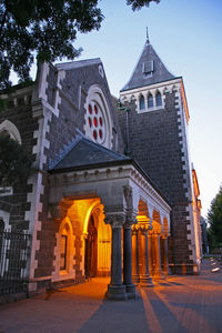 Low angle view of historic building against sky