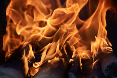 Close-up of fire