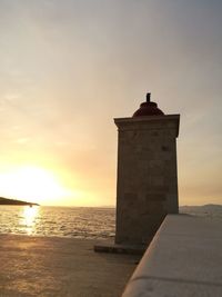 Lighthouse at seaside