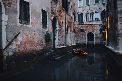 Canal along buildings