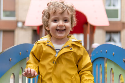 Portrait of happy boy