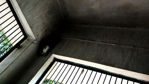 High angle view of stairs