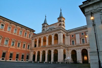 Low angle view of historic building against sky