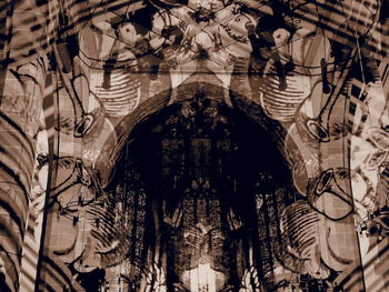 Low angle view of ornate ceiling in building