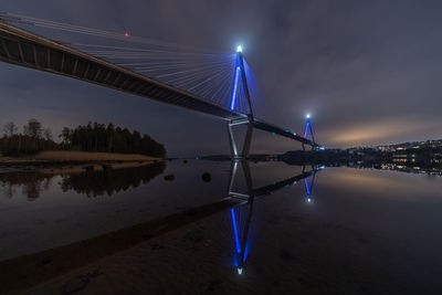 Uddevalla bridge in the evening