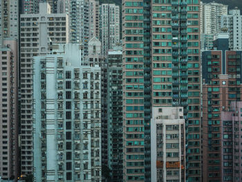 Full frame shot of modern buildings in city