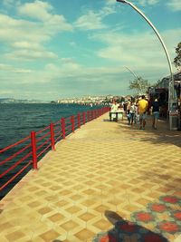 View of bridge over sea