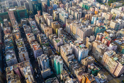 Aerial view of buildings in city