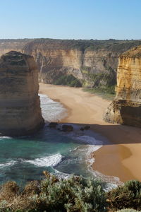 Rock formations at seaside