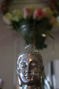 Close-up of statue of buddha