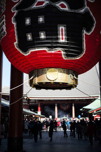 Group of people in front of building