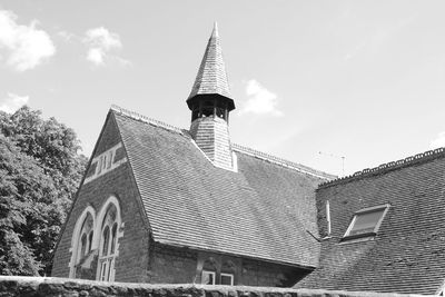 Low angle view of building against sky