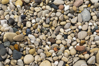 Full frame shot of pebbles