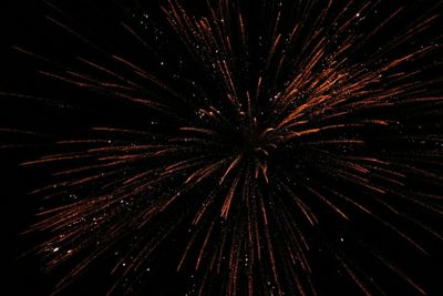 Low angle view of firework display