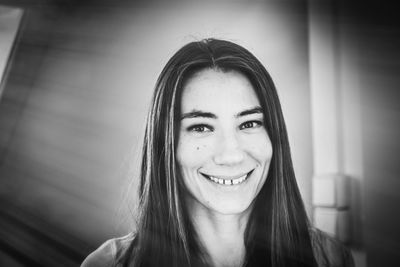 Portrait of smiling young woman