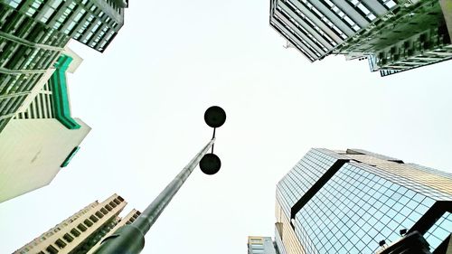 Low angle view of buildings against sky