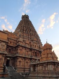 Low angle view of historical building against sky