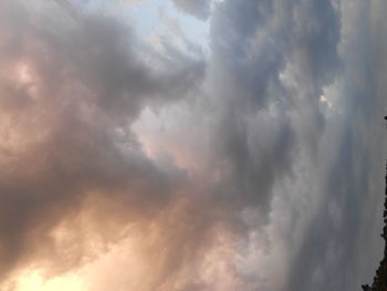 Low angle view of storm clouds in sky