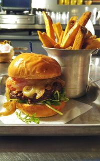 Close-up of served food