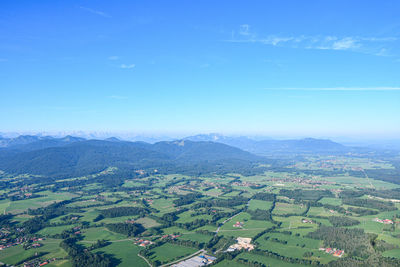 Aerial view of landscape against sky