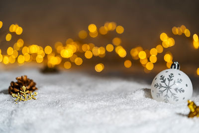 Close-up of christmas decoration