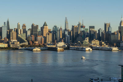 View of buildings in city at waterfront