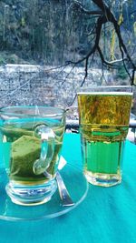 Close-up of drink on table