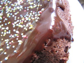 Close-up of ice cream cake