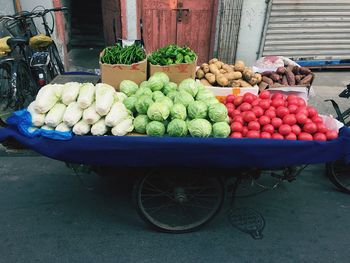 Fruits for sale at market stall