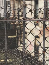 Close-up of chainlink fence