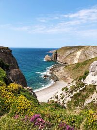 Scenic view of sea against sky