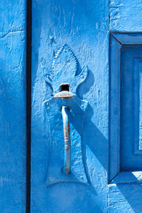 Full frame of old wooden door