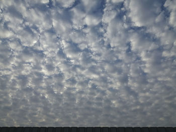 Low angle view of cloudy sky