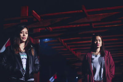 Young woman looking at camera