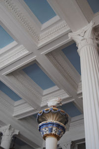 Low angle view of ceiling of building