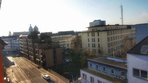 City street against sky