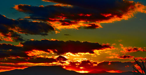 Low angle view of cloudy sky