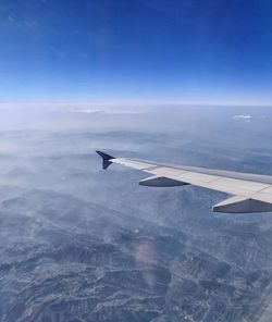 Aerial view of sea against sky