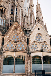 Low angle view of historical building against sky