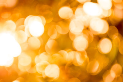 Defocused image of illuminated lights